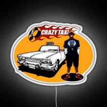 Charger l'image dans la galerie, Crazy Taxi B D Joe 2D RGB neon sign white