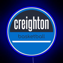 Charger l'image dans la galerie, creighton basketball RGB neon sign blue