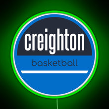 Charger l'image dans la galerie, creighton basketball RGB neon sign green