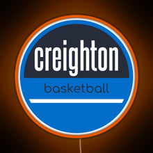 Charger l'image dans la galerie, creighton basketball RGB neon sign orange