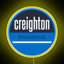 Charger l'image dans la galerie, creighton basketball RGB neon sign yellow