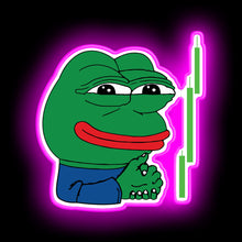 Charger l'image dans la galerie, Crypto Frog Meme Sell Signal neon sign