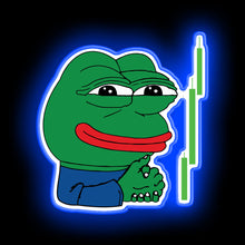 Charger l'image dans la galerie, Crypto Frog Meme Sell Signal neon sign