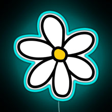 Charger l'image dans la galerie, Cute flower RGB neon sign lightblue
