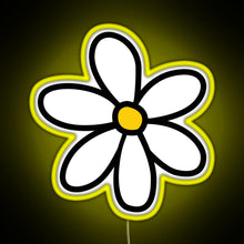 Charger l'image dans la galerie, Cute flower RGB neon sign yellow