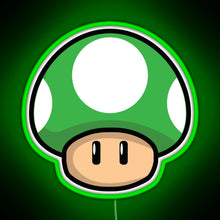 Charger l'image dans la galerie, Cute Green Mushroom with Eyes RGB neon sign green