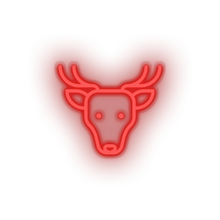 Charger l'image dans la galerie, red deer led animal cartoon deer fauna herbivore roe zoo neon factory