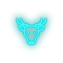 Charger l'image dans la galerie, ice_blue deer led animal cartoon deer fauna herbivore roe zoo neon factory