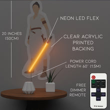 Charger l'image dans la galerie, Rey yellow light saber neon sign