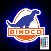 Charger l'image dans la galerie, Dinoco Cars RGB neon sign remote