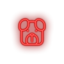 Charger l'image dans la galerie, red dog led animal carnivore cartoon dog house pet pet zoo neon factory