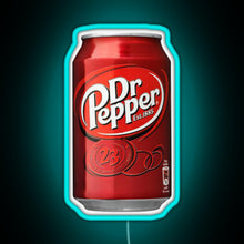 Charger l'image dans la galerie, Dr Pepper RGB neon sign lightblue