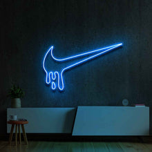Charger l'image dans la galerie, Dripping Nike Neon Sign Blue