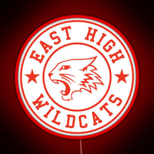 Charger l'image dans la galerie, East High Wildcats RGB neon sign red