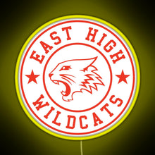Charger l'image dans la galerie, East High Wildcats RGB neon sign yellow