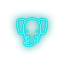 Charger l'image dans la galerie, ice_blue elepant led animal bishop cartoon elephant fauna herbivore zoo neon factory