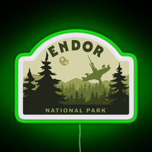 Charger l'image dans la galerie, Endor National Park RGB neon sign green