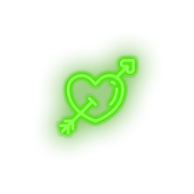 Charger l'image dans la galerie, green fall_in_love led arrow fall in love heart love relationship romance valentine day neon factory