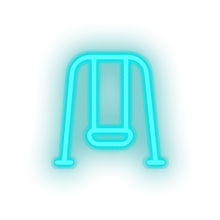 Charger l'image dans la galerie, ice_blue family children playground outdoors child swing kid baby led neon factory