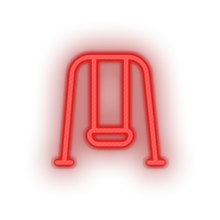 Charger l'image dans la galerie, red family children playground outdoors child swing kid baby led neon factory