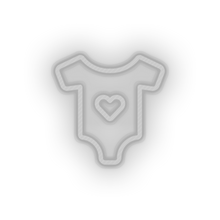 Charger l'image dans la galerie, white family kid body children baby care onsie clothing child clothes led neon factory