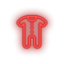Charger l'image dans la galerie, red family onesie child children care clothing kid clothes baby led neon factory