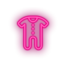 Charger l'image dans la galerie, pink family onesie child children care clothing kid clothes baby led neon factory
