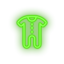 Charger l'image dans la galerie, green family onesie child children care clothing kid clothes baby led neon factory