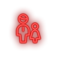 Charger l'image dans la galerie, family parent father children human person child daughter kid grandfather baby Neon led factory