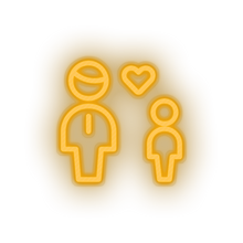 Charger l'image dans la galerie, family parent father children human person heart child kid dad baby Neon led factory
