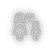 Charger l'image dans la galerie, white family person mother human children parent heart child kid baby led neon factory