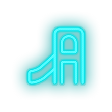 Charger l'image dans la galerie, ice_blue family play children playground outdoors child structure kid slide baby led neon factory