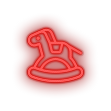 Charger l'image dans la galerie, red family ride rocking toys children baby hobby play child kid horse toy led neon factory