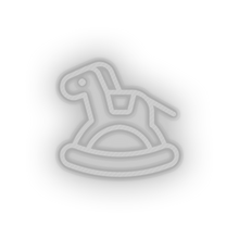 Charger l'image dans la galerie, white family ride rocking toys children baby hobby play child kid horse toy led neon factory