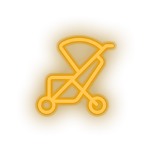 Charger l'image dans la galerie, warm_white family trolley children care child kid baby stroller led neon factory