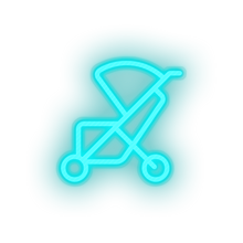 Charger l'image dans la galerie, family trolley children care child kid baby stroller Neon led factory