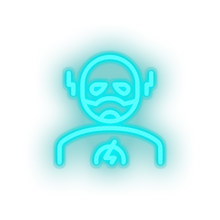 Charger l'image dans la galerie, ice_blue famous character black lightning led neon factory