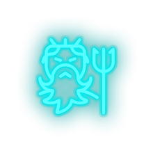 Charger l'image dans la galerie, ice_blue famous character poseidon led neon factory