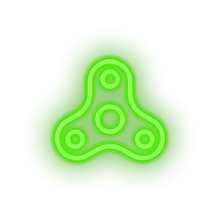 Charger l'image dans la galerie, green fidget spinner toys children family toy child kid baby play led neon factory