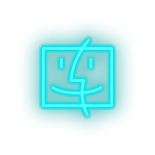 Charger l'image dans la galerie, ice_blue finder social network brand logo led neon factory