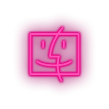 Charger l'image dans la galerie, pink finder social network brand logo led neon factory
