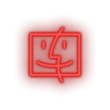 Charger l'image dans la galerie, red finder social network brand logo led neon factory