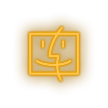 Charger l'image dans la galerie, warm_white finder social network brand logo led neon factory
