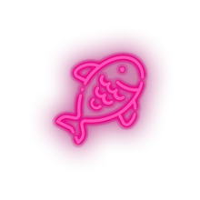 Charger l'image dans la galerie, pink fish led animal beach fish holiday seafood summer vacation neon factory