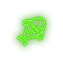 Charger l'image dans la galerie, green fish led animal beach fish holiday seafood summer vacation neon factory