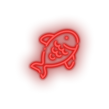 Charger l'image dans la galerie, red fish led animal beach fish holiday seafood summer vacation neon factory