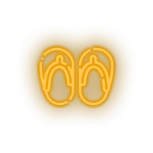Charger l'image dans la galerie, warm_white flip_flops led beach flip flop holiday sandals slippers summer vacation neon factory