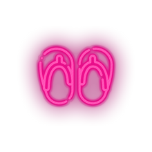Charger l'image dans la galerie, pink flip_flops led beach flip flop holiday sandals slippers summer vacation neon factory