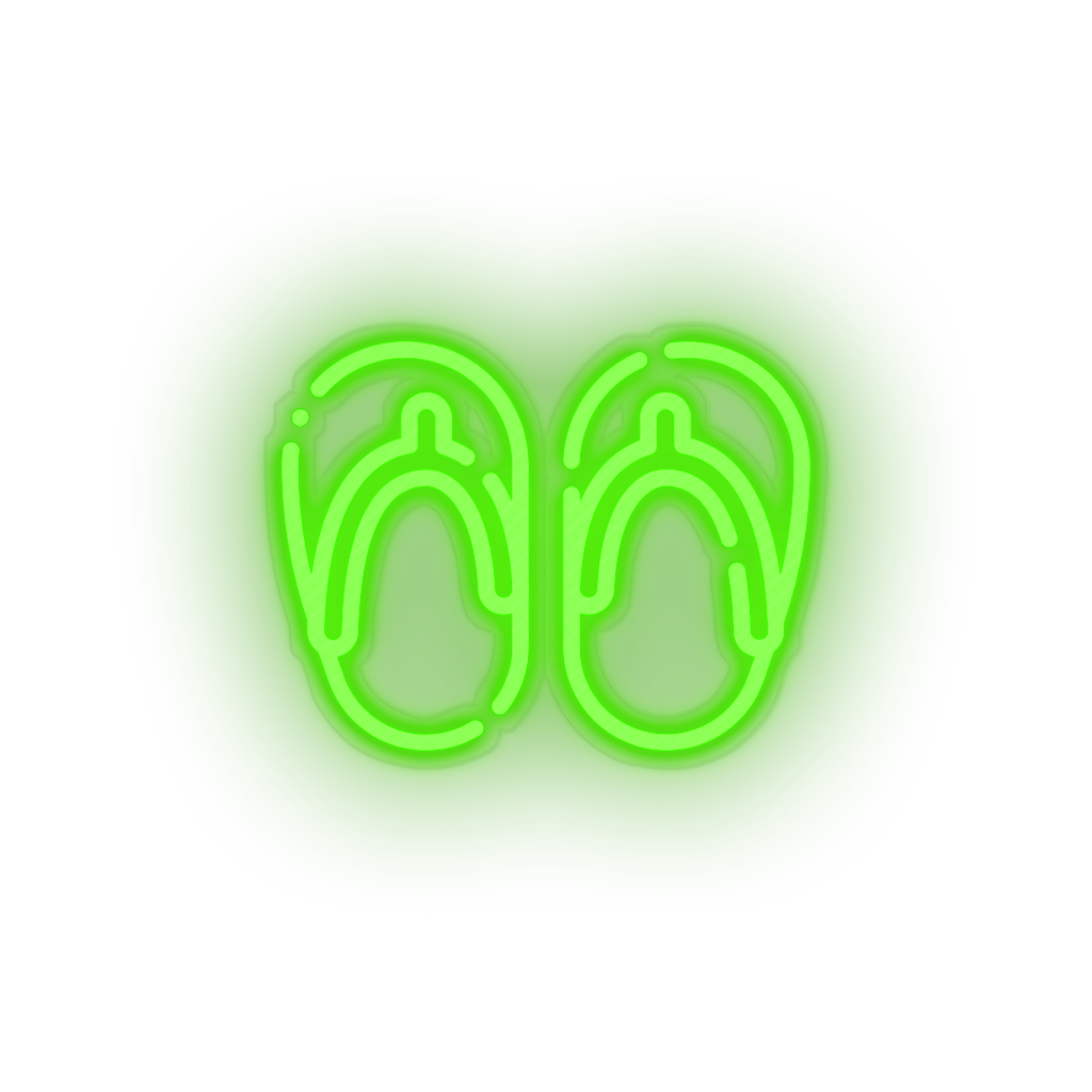 Neon flip flops sale