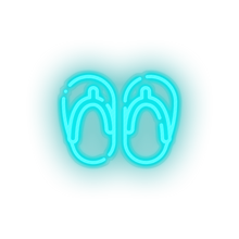 Charger l'image dans la galerie, ice_blue flip_flops led beach flip flop holiday sandals slippers summer vacation neon factory